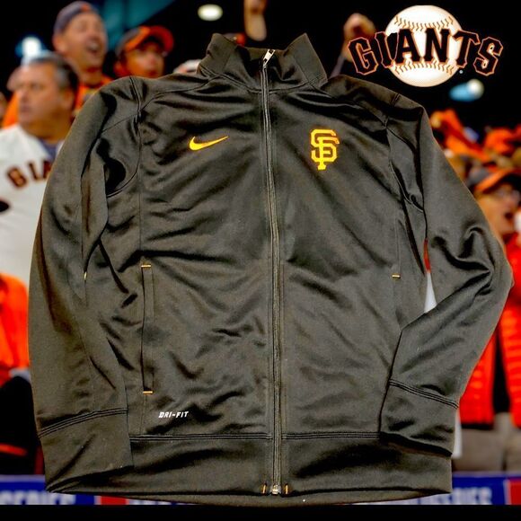 Nike BSBL DRI-FIT Genuine merchandise. Full Zip Black Polyester Men’s Medium - Picture 2 of 6